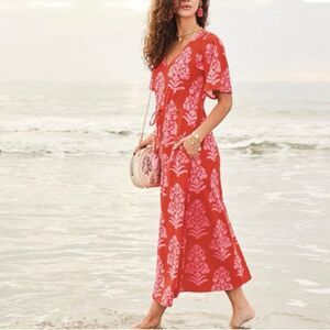 Spartina 449 | blakelynn floral midi maxi floral tie tassel dress